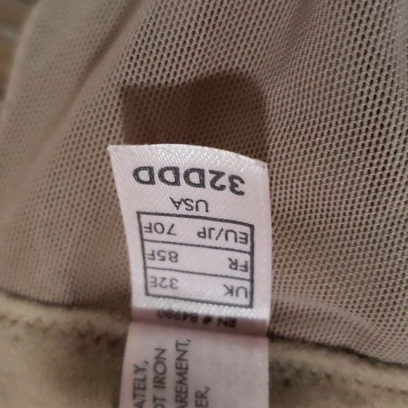 (32DDD) Parisa Fé Lacy Padded Support Bra Neutral Intimates Everyday Bow Accent - Picture 5 of 10